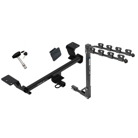 Custom Fit Trailer Hitch4 Bike Carrier Security Lock Pin Rubber Hitch Plug Cover Installation Hardware Installation Instructions 24967 1393100G 580407 2211 Draw-Tite Trailer Tow Hitch 4 Bike Rack 10-21 Toyota Prius 12-20 Prius V 12-15 Plug-In tilt away a Trailer Tow Hitch w/ 4 Bike Rack For 10-21 Toyota Prius 12-20 Prius V 12-15 Plug-In tilt away adult or child arms fold down carrier w/ Lock and Cover