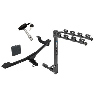 Custom Fit Trailer Hitch4 Bike Carrier Security Lock Pin Rubber Hitch Plug Cover Installation Hardware Installation Instructions 24969 1393100G 580407 2211 Draw-Tite Trailer Tow Hitch 4 Bike Rack 14-18 FIAT 500L tilt away adult or child arms fold down c Trailer Tow Hitch w/ 4 Bike Rack For 14-18 FIAT 500L tilt away adult or child arms fold down carrier w/ Lock and Cover