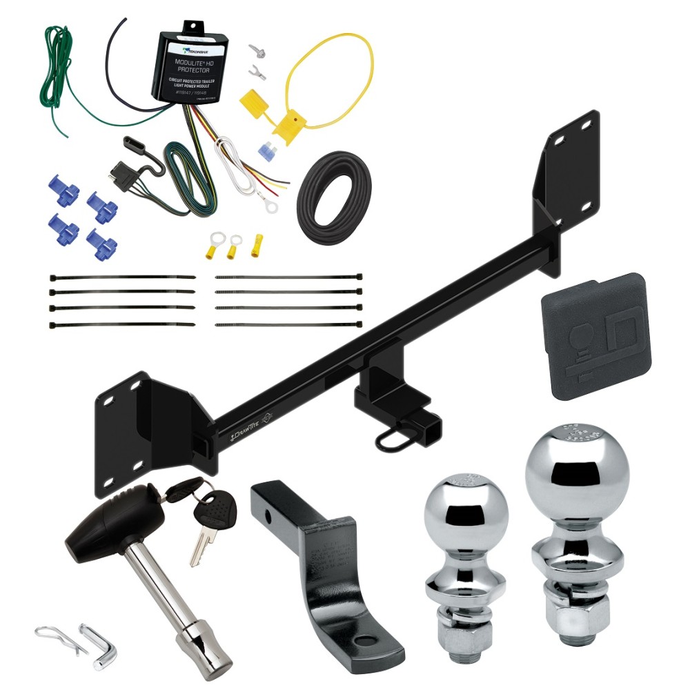 Custom Fit Trailer Hitch Draw-Bar w/ Pin/Clip Wiring Harness (Requires Splicing)1-7/8" and 2" Chrome Ball Security Lock Pin Rubber Hitch Plug Cover Installation Hardware Installation Instructions 249720 119148 63820 63810 580407 2211 Draw-Tite Trailer Tow Hitch For 2020-2022 Honda Accord Deluxe Package Wiring 2" and 1-7/8" Ball and Lock