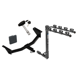 Trailer Tow Hitch w/ 4 Bike Rack For 19-24 Mazda 3 Sedan tilt away adult or child arms fold down carrier w/ Lock and Cover Trailer Tow Hitch w/ 4 Bike Rack For 19-24 Mazda 3 Sedan tilt away adult or child arms fold down carrier w/ Lock and Cover