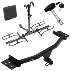 Trailer Tow Hitch For 19-21 Volkswagen Arteon Platform Style 2 Bike Rack w/ Hitch Lock and Cover