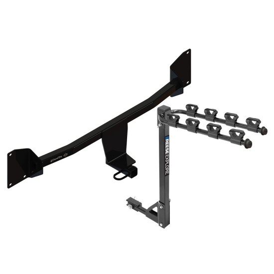 Custom Fit Trailer Hitch 4 Bike Carrier Installation Hardware Installation Instructions 24994 1393100G Draw-Tite Trailer Tow Hitch 4 Bike Rack 20-22 Volkswagen Passat tilt away adult or child arms fold down carrier Lock and Cover 20 21 22 2020 2021 2022 Trailer Tow Hitch w/ 4 Bike Rack For 20-22 Volkswagen Passat tilt away adult or child arms fold down carrier w/ Lock and Cover