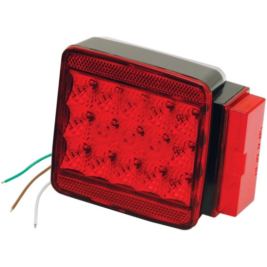 Wesbar LED Trailer Taillight Submersible Over 80in Right/Curbside Boat Light 