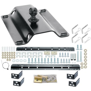 Reese 25K Gooseneck Trailer Hitch w/ Rails For 2007-2021 Toyota Tundra Base Rail Kit Brackets and Hardware Heavy Duty