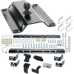 Reese 25K Gooseneck Trailer Hitch w/ Rails For 2004-2015 Nissan Titan Base Rail Kit Brackets and Hardware Heavy Duty