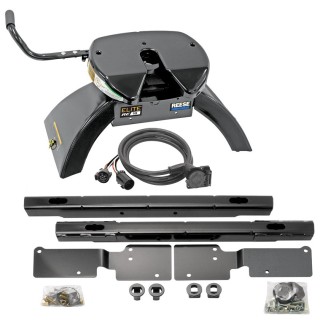 Elite Series Under Bed Fifth Wheel Rail KitCustom Fit Mounting Brackets Elite Series Fifth Wheel 18K (Pre-Assembled) 90 Degree Fifth Wheel Adapter Harness Installation Hardware Installation Instructions 30061 30142 Reese Reese Elite Rails 18K 5th Wheel H Reese Elite Rails 18K 5th Wheel Hitch for 99-10 Chevy Silverado GMC Sierra with 7-Way Wiring Installation Kit Under-Bed Fifth Wheel Trailer Hitch