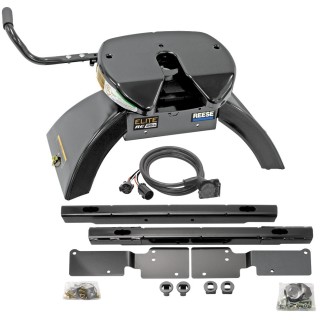 Elite Series Under Bed Fifth Wheel Rail KitCustom Fit Mounting Brackets Elite Series Fifth Wheel 26.5K (Pre-Assembled) 90 Degree Fifth Wheel Adapter Harness Installation Hardware Installation Instructions 30061 30871 Reese Reese Elite Rails 26.5K 5th Whee Reese Elite Rails 26.5K 5th Wheel Hitch for 99-10 Chevy Silverado GMC Sierra with 7-Way Wiring Installation Kit Under-Bed for Fifth Wheel Trailer Hitch