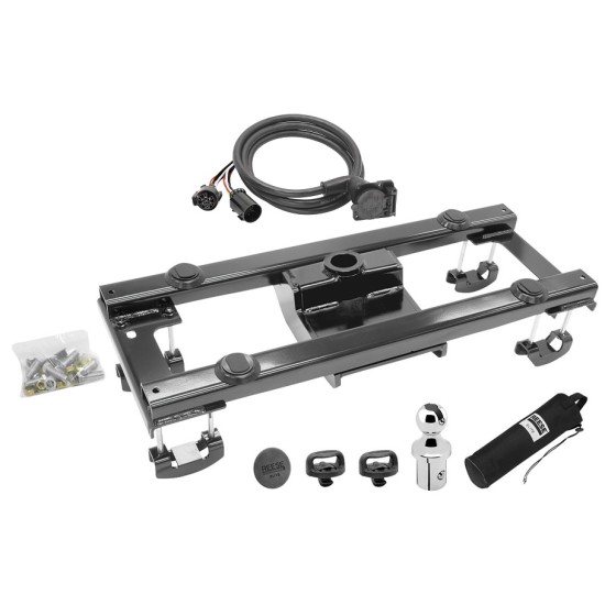 Elite Series Under Bed Rail KitCustom Fit Mounting Brackets Elite Series Gooseneck 25K90 Degree Fifth Wheel Adapter Harness Installation Hardware Installation Instructions 30158-52 50-97-410 Reese Reese Elite Complete Underbed Gooseneck Hitch and Wiring Reese Elite Complete Underbed Gooseneck Hitch and Wiring for 10-12 Dodge Ram 2500 3500 All Models Elite Series Gooseneck Trailer Hitch 7-Way