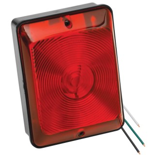3061 Bargman Trailer Single Taillight 86 Series Red w/ Black Base RV Bargman Trailer Single Taillight 86 Series Red w/ Black Base RV