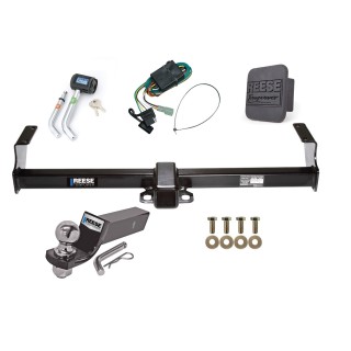 Custom Fit Trailer Hitch Wiring Harness (Plug & Play) 2" Drop Ball-Mount w/ Pin/Clip 2" Chrome Ball Security Lock Pin Rubber Hitch Plug Cover Installation Hardware Installation Instructions 33038 118372 21536 7054430 7000600 Reese Trailer T Reese Trailer Tow Hitch For 99-05 Suzuki Grand Vitara Chevy Tracker 01-06 XL-7 Deluxe Package Wiring 2" Ball and Lock