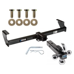 Reese Trailer Tow Hitch Receiver For 99-04 Chevy Tracker Suzuki Vitara 99-05 Grand Vitara 02-06 XL-7 w/Tri-Ball Triple Ball 1-7/8" 2" 2-5/16"
