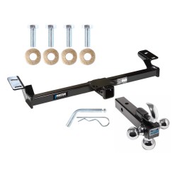 Reese Trailer Tow Hitch Receiver For 96-05 Toyota RAV4 w/Tri-Ball Triple Ball 1-7/8" 2" 2-5/16"