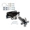 Custom Fit Trailer Hitch Tri-Ball Trailer Hitch Ball Mount w/ Pin/Clip 33072 7031400 63240 Reese Trailer Tow Hitch Receiver 03-08 Dodge Ram 1500 2500 3500 w/Tri-Ball Triple Ball 1-7/8" 2" 2-5/16" 03 04 05 06 07 08 09 2003 2004 2004 2005 200 Reese Trailer Tow Hitch Receiver For 03-08 Dodge Ram 1500 2500 3500 w/Tri-Ball Triple Ball 1-7/8" 2" 2-5/16"