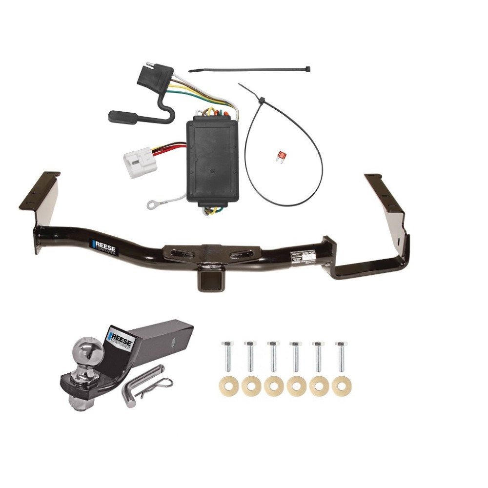 Trailer Tow Hitch For 04-07 Toyota Highlander Complete Package w/ Wiring and 2" Ball