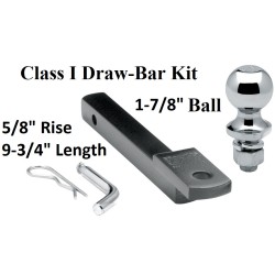 Class 1 Drawbar kit w/ 1-7/8" Trailer Hitch Ball 5/8" Rise 1-1/4" Mount Receiver Class 1 Drawbar kit w/ 1-7/8" Trailer Hitch Ball 5/8" Rise 1-1/4" Mount Receiver