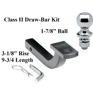 36061 63810 Draw-Tite Class 2 Drawbar kit 1-7/8" Trailer Hitch Ball 3-1/8" Rise 1-1/4" Receiver Mount Class 2 Drawbar kit w/ 1-7/8" Trailer Hitch Ball 3-1/8" Rise 1-1/4" Receiver Mount
