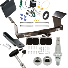Complete Tow Package w/ Ball & 4-Flat Wiring Complete Tow Package w/ Ball & 4-Flat Wiring