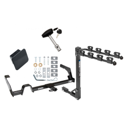 Trailer Tow Hitch w/ 4 Bike Rack For 00-04 Subaru Outback Legacy tilt away adult or child arms fold down carrier w/ Lock and Cover Trailer Tow Hitch w/ 4 Bike Rack For 00-04 Subaru Outback Legacy tilt away adult or child arms fold down carrier w/ Lock and Cover