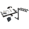 Trailer Tow Hitch w/ 4 Bike Rack For 00-05 Cadillac DeVille 06-11 DTS tilt away adult or child arms fold down carrier w/ Lock and Cover