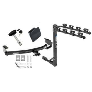 Custom Fit Trailer Hitch 4 Bike Carrier Security Lock Pin  Rubber Hitch Plug Cover Installation Hardware Installation Instructions  36296 1393100G 580407 2211 Draw-Tite Trailer Tow Hitch 4 Bike Rack 96-07 Chrysler Dodge Plymouth Town Country Grand Caravan Trailer Tow Hitch w/ 4 Bike Rack For 96-07 Chrysler Dodge Plymouth Town & Country Grand Caravan Voyager tilt away adult or child arms fold down carrier w/ Lock and Cover