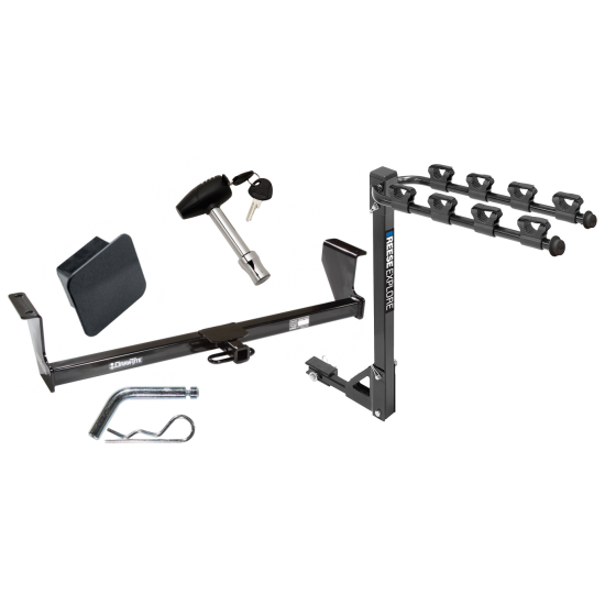 Custom Fit Trailer Hitch 4 Bike Carrier Security Lock Pin Rubber Hitch Plug Cover Installation Hardware Installation Instructions 36297 1393100G 580407 2211 Draw-Tite Trailer Tow Hitch 4 Bike Rack 01-09 Volvo S60 01-07 V70 03-07 XC70 tilt away adult or Trailer Tow Hitch w/ 4 Bike Rack For 01-09 Volvo S60 01-07 V70 03-07 XC70 tilt away adult or child arms fold down carrier w/ Lock and Cover