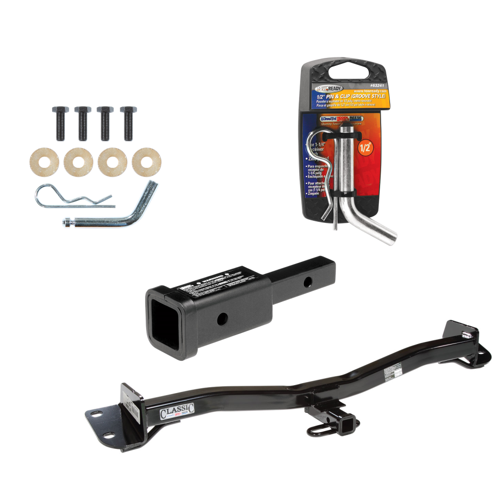 Custom Fit Trailer Hitch Trailer Hitch Adapter Trailer Hitch Pin and Clip Installation Hardware Installation Instructions 36298 80303 63241 Draw-Tite Trailer Tow Hitch 98-03 Toyota Sienna 2" Adapter and Pin/Clip 98 99 00 01 02 03 1998 1999 2000 2001 Trailer Tow Hitch For 98-03 Toyota Sienna w/ 2" Adapter and Pin/Clip