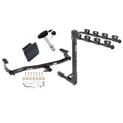 Trailer Tow Hitch w/ 4 Bike Rack For 98-08 Subaru Forester Class 2 tilt away adult or child arms fold down carrier w/ Lock and Cover Trailer Tow Hitch w/ 4 Bike Rack For 98-08 Subaru Forester Class 2 tilt away adult or child arms fold down carrier w/ Lock and Cover