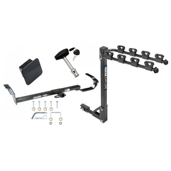Custom Fit Trailer Hitch 4 Bike Carrier Security Lock Pin Rubber Hitch Plug Cover Installation Hardware Installation Instructions 36336 1393100G 580407 2211 Draw-Tite Trailer Tow Hitch 4 Bike Rack 92-06 Toyota Camry Avalon Solara Lexus ES300 ES330 tilt Trailer Tow Hitch w/ 4 Bike Rack For 92-06 Toyota Camry Avalon Solara Lexus ES300 ES330 tilt away adult or child arms fold down carrier w/ Lock and Cover