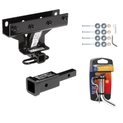 Trailer Tow Hitch For 05-10 Jeep Commander Grand Cherokee Except SRT-8 w/ 2" Adapter and Pin/Clip Trailer Tow Hitch For 05-10 Jeep Commander Grand Cherokee Except SRT-8 w/ 2" Adapter and Pin/Clip