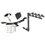Custom Fit Trailer Hitch 4 Bike Carrier Security Lock Pin Rubber Hitch Plug Cover Installation Hardware Installation Instructions 36363 1393100G 580407 2211 Draw-Tite Trailer Tow Hitch 4 Bike Rack 05-10 KIA Sportage 05-09 Hyundai Tucson tilt away adult Trailer Tow Hitch w/ 4 Bike Rack For 05-10 KIA Sportage 05-09 Hyundai Tucson tilt away adult or child arms fold down carrier w/ Lock and Cover