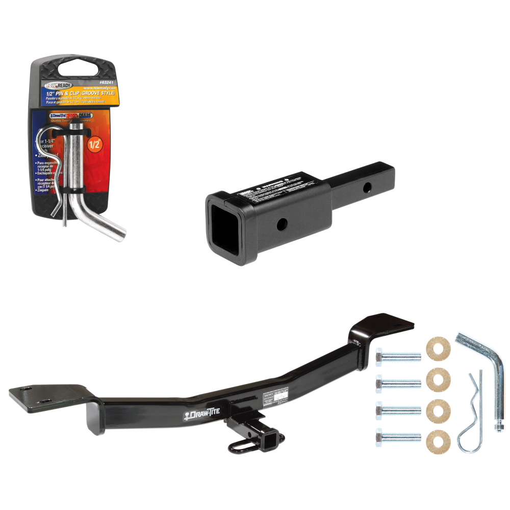 Custom Fit Trailer Hitch Trailer Hitch Adapter Trailer Hitch Pin and Clip Installation Hardware Installation Instructions 36363 80303 63241 Draw-Tite Trailer Tow Hitch 05-10 KIA Sportage 05-09 Hyundai Tucson 2" Adapter and Pin/Clip 05 06 07 08 09 10 Trailer Tow Hitch For 05-10 KIA Sportage 05-09 Hyundai Tucson w/ 2" Adapter and Pin/Clip