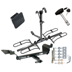 Trailer Tow Hitch For 97-05  Buick Century 05-09 Allure LaCrosse 98-02 Oldsmobile Intrigue Platform Style 2 Bike Rack Hitch Lock and Cover Trailer Tow Hitch For 97-05  Buick Century 05-09 Allure LaCrosse 98-02 Oldsmobile Intrigue Platform Style 2 Bike Rack Hitch Lock and Cover