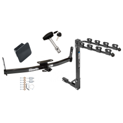 Trailer Tow Hitch w/ 4 Bike Rack For 05-17 Chevy Equinox GMC Terrain Pontiac Torrent Saturn Vue tilt away adult or child arms fold down carrier w/ Lock and Cover Trailer Tow Hitch w/ 4 Bike Rack For 05-17 Chevy Equinox GMC Terrain Pontiac Torrent Saturn Vue tilt away adult or child arms fold down carrier w/ Lock and Cover