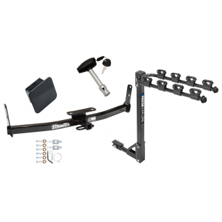 Custom Fit Trailer Hitch 4 Bike Carrier Security Lock Pin Rubber Hitch Plug Cover Installation Hardware Installation Instructions 36408 1393100G 580407 2211 Draw-Tite Trailer Tow Hitch 4 Bike Rack 05-17 Chevy Equinox GMC Terrain Pontiac Torrent Saturn V Trailer Tow Hitch w/ 4 Bike Rack For 05-17 Chevy Equinox GMC Terrain Pontiac Torrent Saturn Vue tilt away adult or child arms fold down carrier w/ Lock and Cover