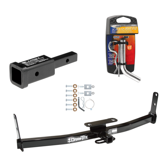 Custom Fit Trailer Hitch Trailer Hitch Adapter Trailer Hitch Pin and Clip Installation Hardware Installation Instructions 36408 80303 63241 Draw-Tite Trailer Tow Hitch 05-17 Chevy Equinox GMC Terrain Pontiac Torrent Saturn Vue 2" Adapter and Pin/Cli Trailer Tow Hitch For 05-17 Chevy Equinox GMC Terrain Pontiac Torrent Saturn Vue w/ 2" Adapter and Pin/Clip