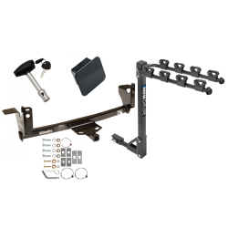 Trailer Tow Hitch w/ 4 Bike Rack For 05-09 Pontiac G6 tilt away adult or child arms fold down carrier w/ Lock and Cover Trailer Tow Hitch w/ 4 Bike Rack For 05-09 Pontiac G6 tilt away adult or child arms fold down carrier w/ Lock and Cover
