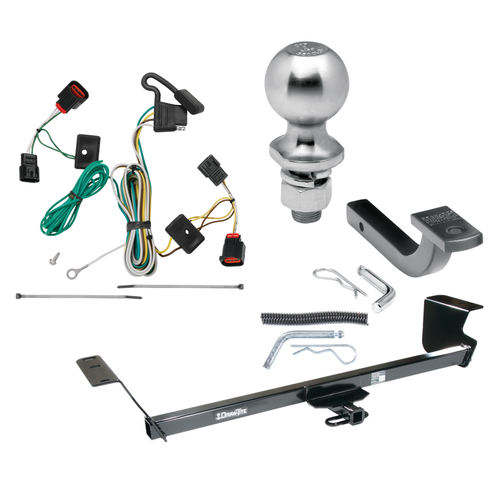 Trailer Tow Hitch For 09-12 VW Routan Complete Package w/ Wiring Kit & 2" Ball