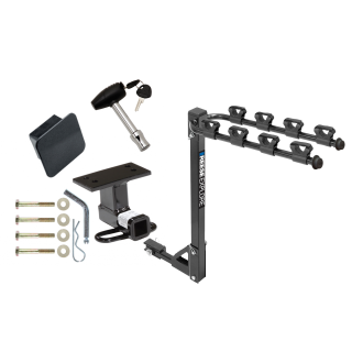 Custom Fit Trailer Hitch 4 Bike Carrier Security Lock Pin Rubber Hitch Plug Cover Installation Hardware Installation Instructions 36474 1393100G 580407 2211 Draw-Tite Trailer Tow Hitch 4 Bike Rack 09-18 Volkswagen Tiguan Class 2 tilt away adult or child Trailer Tow Hitch w/ 4 Bike Rack For 09-18 Volkswagen Tiguan Class 2 tilt away adult or child arms fold down carrier w/ Lock and Cover