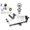 Trailer Tow Hitch For 12-14 Hyundai Genesis 4 Dr Sedan Complete Package w/ Wiring Draw Bar Kit and 2" Ball