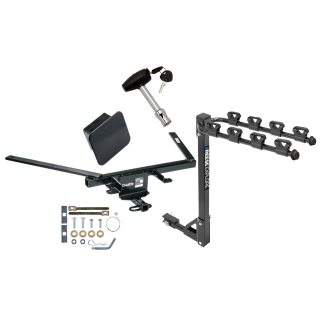 Custom Fit Trailer Hitch 4 Bike Carrier Security Lock Pin Rubber Hitch Plug Cover Installation Hardware Installation Instructions 36492 1393100G 580407 2211 Draw-Tite Trailer Tow Hitch 4 Bike Rack 10-19 Taurus 4 Dr Sedan tilt away adult or child arms fo Trailer Tow Hitch w/ 4 Bike Rack For 10-19 Ford Taurus 4 Dr Sedan tilt away adult or child arms fold down carrier w/ Lock and Cover