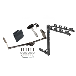 Trailer Tow Hitch w/ 4 Bike Rack For 04-20 Toyota Sienna Class 2 tilt away adult or child arms fold down carrier w/ Lock and Cover Trailer Tow Hitch w/ 4 Bike Rack For 04-20 Toyota Sienna Class 2 tilt away adult or child arms fold down carrier w/ Lock and Cover