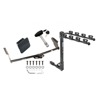 Custom Fit Trailer Hitch 4 Bike Carrier Security Lock Pin Rubber Hitch Plug Cover Installation Hardware Installation Instructions 36513 1393100G 580407 2211 Draw-Tite Trailer Tow Hitch 4 Bike Rack 04-20 Toyota Sienna Class 2 tilt away adult or child arm Trailer Tow Hitch w/ 4 Bike Rack For 04-20 Toyota Sienna Class 2 tilt away adult or child arms fold down carrier w/ Lock and Cover