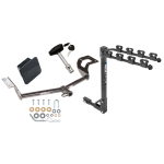 Custom Fit Trailer Hitch 4 Bike Carrier Security Lock Pin Rubber Hitch Plug Cover Installation Hardware Installation Instructions 36520 1393100G 580407 2211 Draw-Tite Trailer Tow Hitch 4 Bike Rack 12-16 Honda CR-V Class 2 tilt away adult or child arms f Trailer Tow Hitch w/ 4 Bike Rack For 12-16 Honda CR-V Class 2 tilt away adult or child arms fold down carrier w/ Lock and Cover