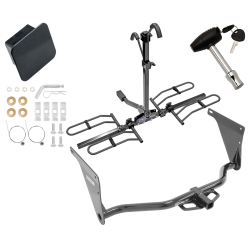 Trailer Tow Hitch For 13-19 Ford Escape Class 2 Platform Style 2 Bike Rack Hitch Lock and Cover