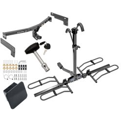 Trailer Tow Hitch For 15-19 Lincoln MKC Class 2 Platform Style 2 Bike Rack Hitch Lock and Cover Trailer Tow Hitch For 15-19 Lincoln MKC Class 2 Platform Style 2 Bike Rack Hitch Lock and Cover