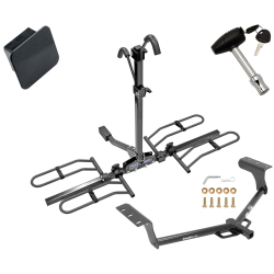 Trailer Tow Hitch For 06-18 Toyota RAV4 Class 2 Platform Style 2 Bike Rack Hitch Lock and Cover Trailer Tow Hitch For 06-18 Toyota RAV4 Class 2 Platform Style 2 Bike Rack Hitch Lock and Cover