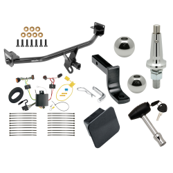 Trailer Tow Hitch For 17-21 KIA Sportage All Styles Ultimate Package w/ Wiring Draw Bar Kit Interchange 2" 1-7/8" Ball Lock and Cover Trailer Tow Hitch For 17-21 KIA Sportage All Styles Ultimate Package w/ Wiring Draw Bar Kit Interchange 2" 1-7/8" Ball Lock and Cover