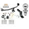 Trailer Tow Hitch For 17-21 KIA Sportage All Styles Complete Package w/ Wiring Draw Bar Kit and 2" Ball