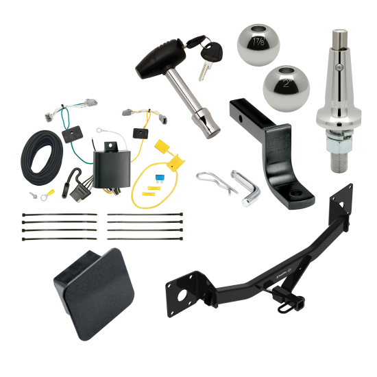 Custom Fit Trailer Hitch Draw-Bar w/ Pin/Clip Wiring Harness (Plug & Play) Interchangeable 2" & 1-7/8" Ball Security Lock Pin Rubber Hitch Plug Cover Installation Hardware Installation Instructions 366520 118689 63802 580407 2211 Draw-T Trailer Tow Hitch For 16-25 Chevy Malibu Except Premier Class 2 Ultimate Package w/ Wiring Draw Bar Kit Interchange 2" 1-7/8" Ball Lock and Cover