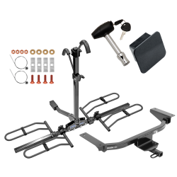 Trailer Tow Hitch For 16-23 Mazda CX-9 Class 2 Platform Style 2 Bike Rack Hitch Lock and Cover